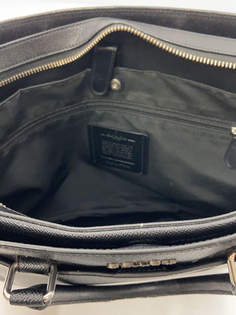 COACH Briefcase Leather BLK 6