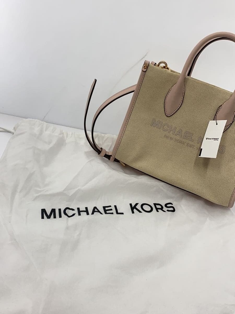 MICHAEL KORS Mirella 2-Way Shoulder Bag Canvas BEG 35S2G7ZC5C 8
