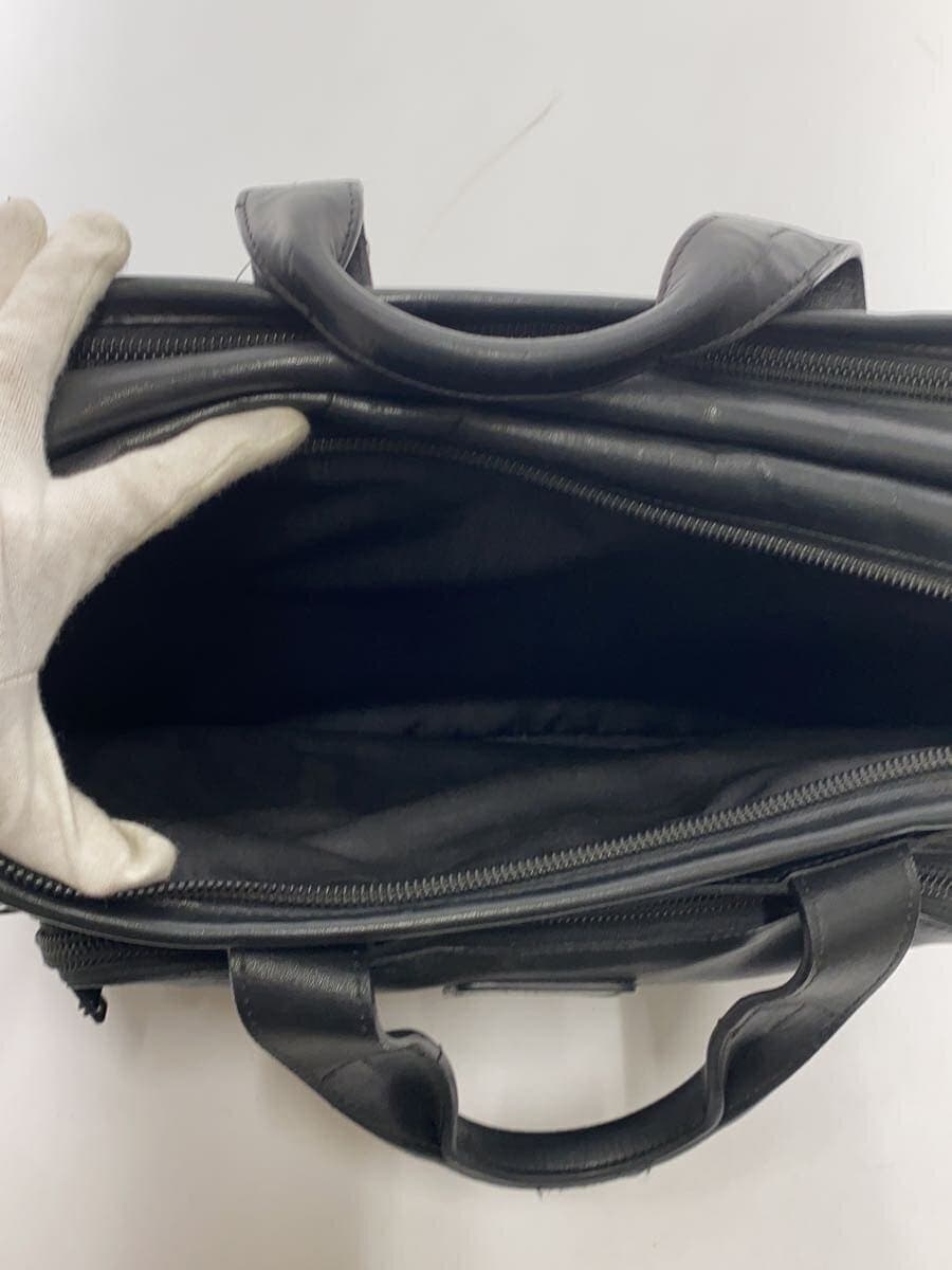 TUMIALPHA Essential Brief Shoulder Bag Leather BLK 96130DH 6