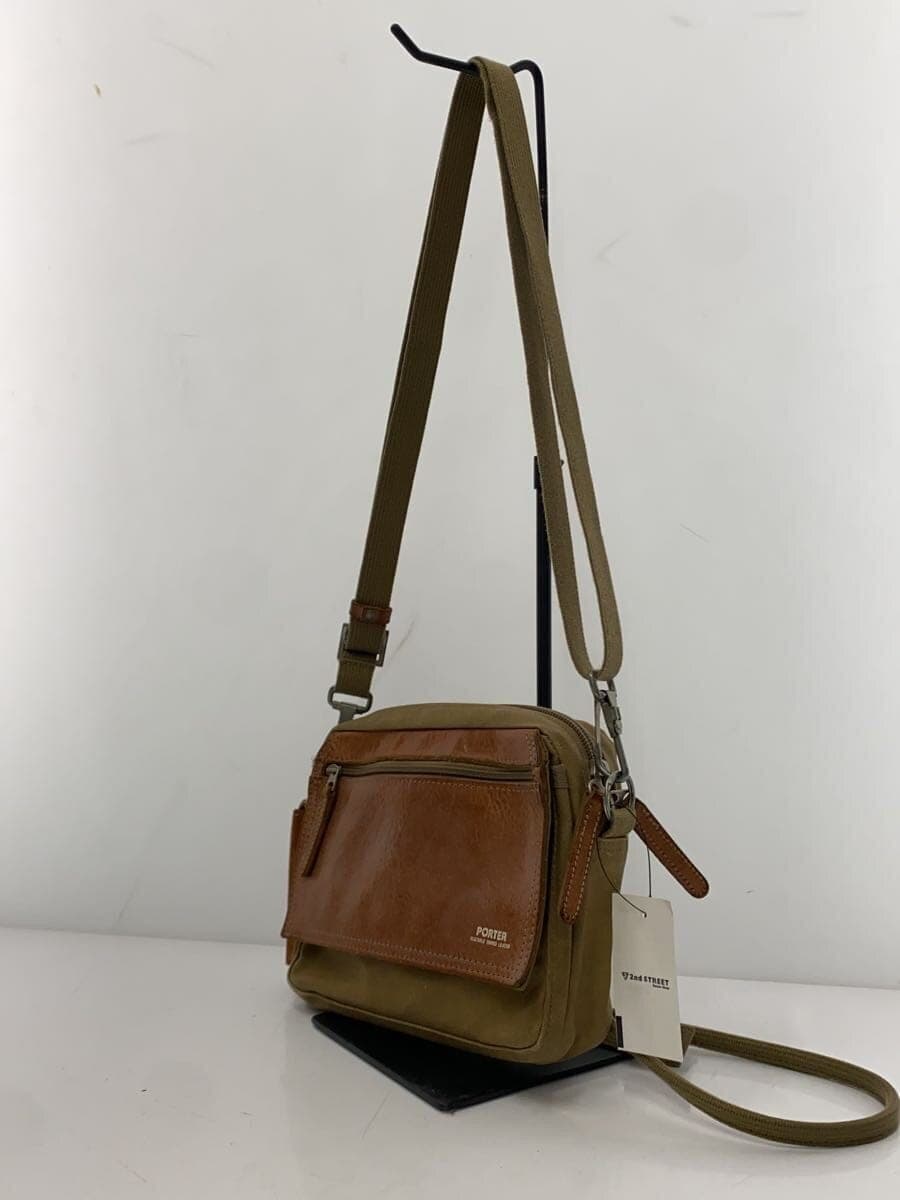 PORTERFIELD SHOULDER POUCH Shoulder Bag Leather KHK 2