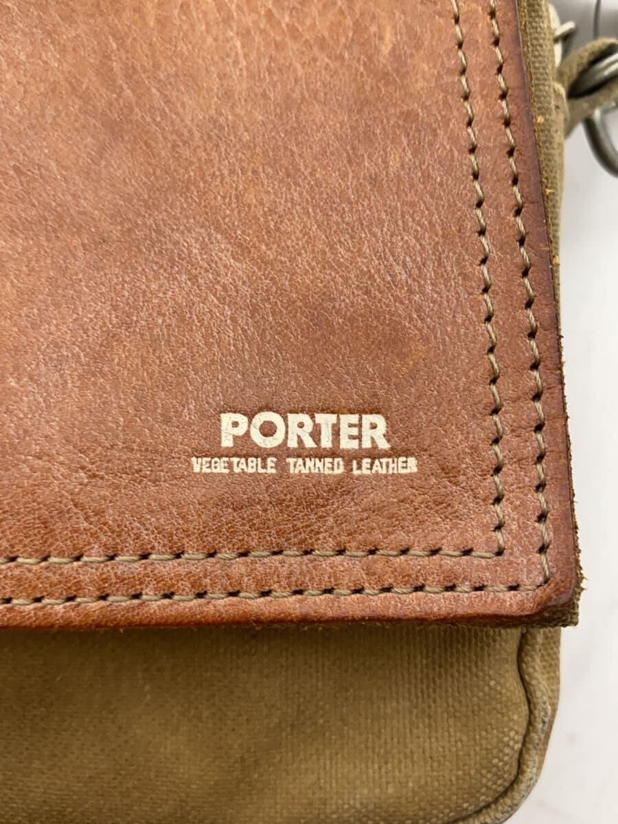 PORTERFIELD SHOULDER POUCH Shoulder Bag Leather KHK 5
