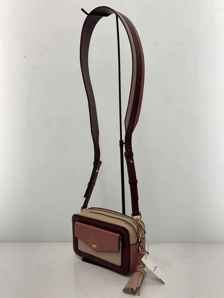 MICHAEL KORS SMALL POCKET CAMERA BAG Shoulder Bag Leather PNK 32F8GF5M5T 2