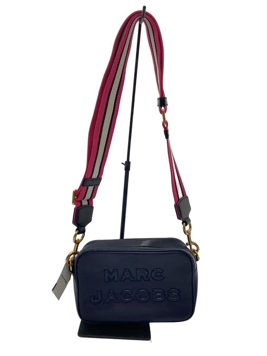 MARC JACOBS shoulder bag leather NVY M0014465 has corner wear