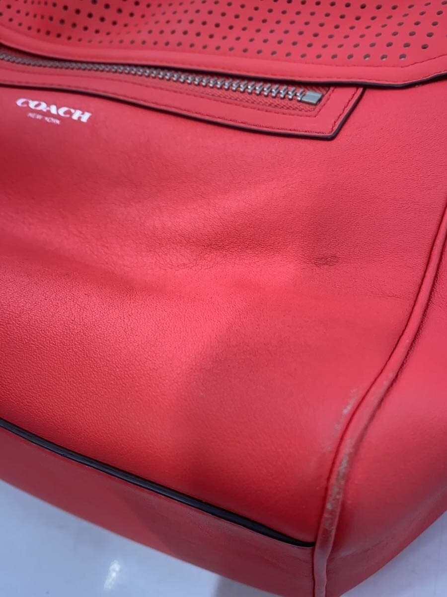 COACH Shoulder Bag - All Leather Leather PNK Corner Scratches Present 22386 8