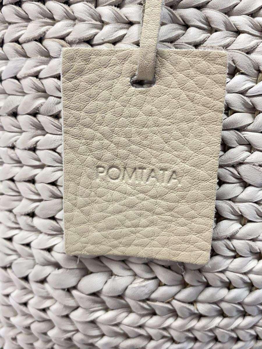 POMTATA Handbag Leather Gray 5
