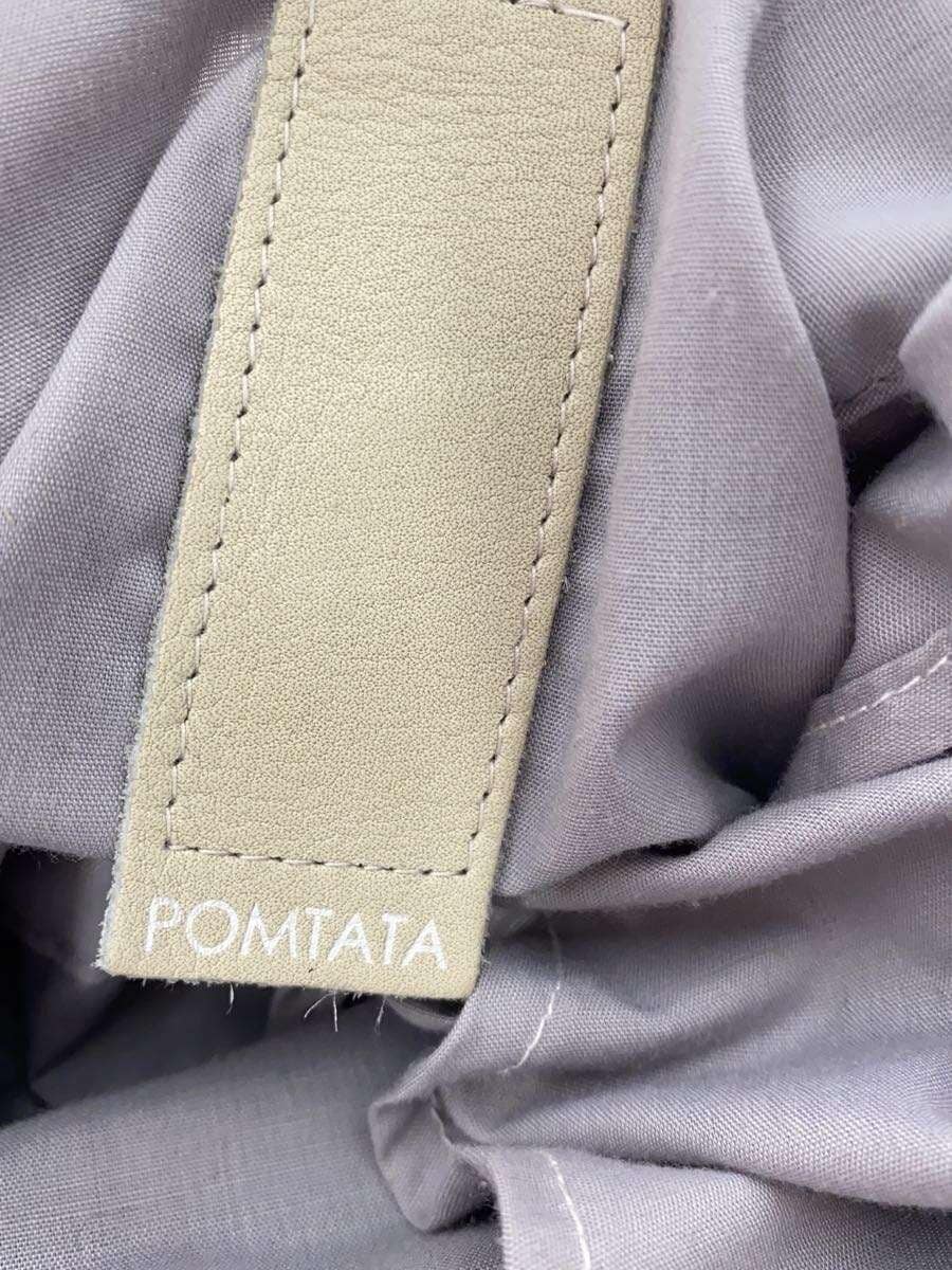 POMTATA Handbag Leather Gray 7