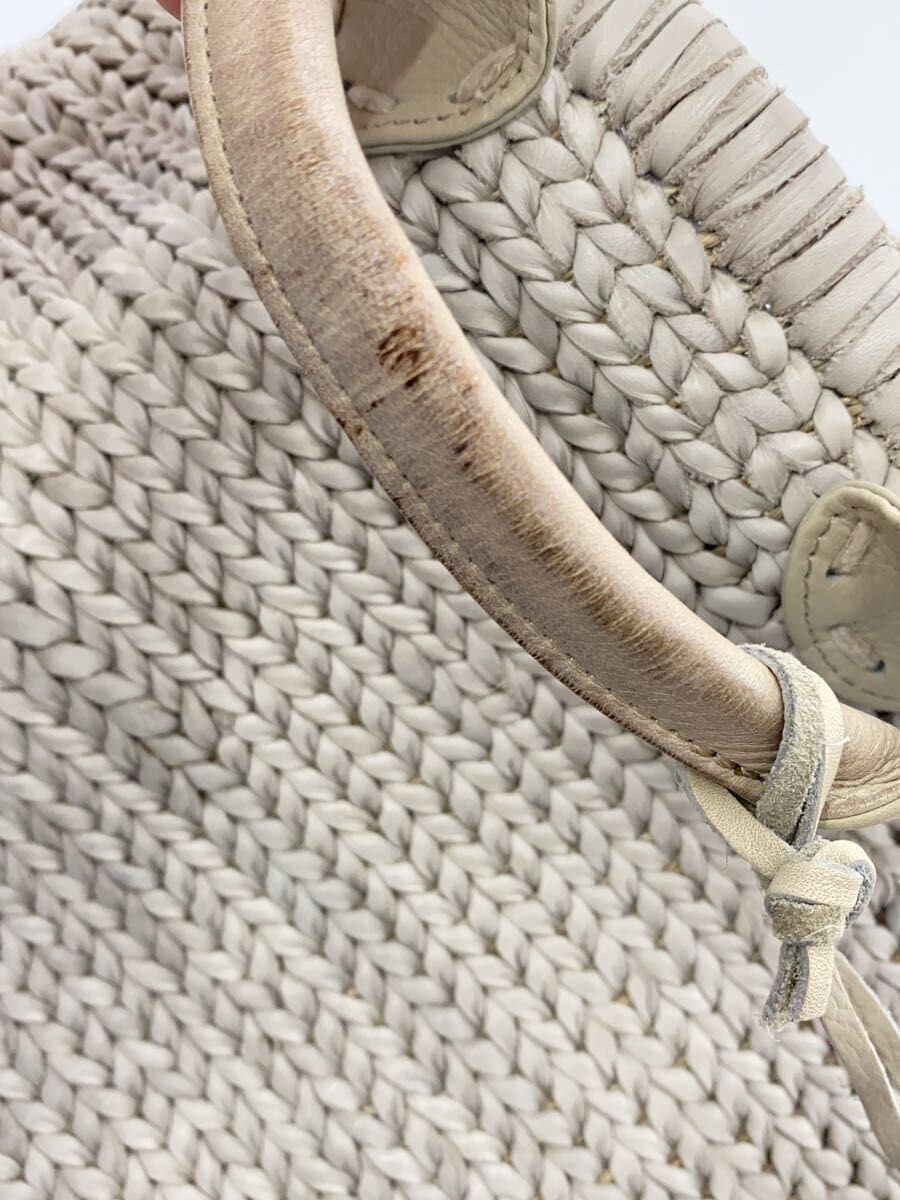 POMTATA Handbag Leather Gray 9