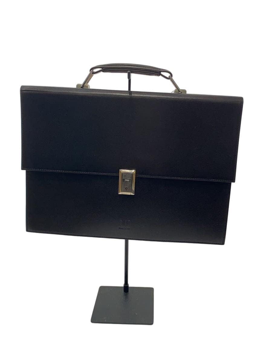 dunhill briefcase leather BLK