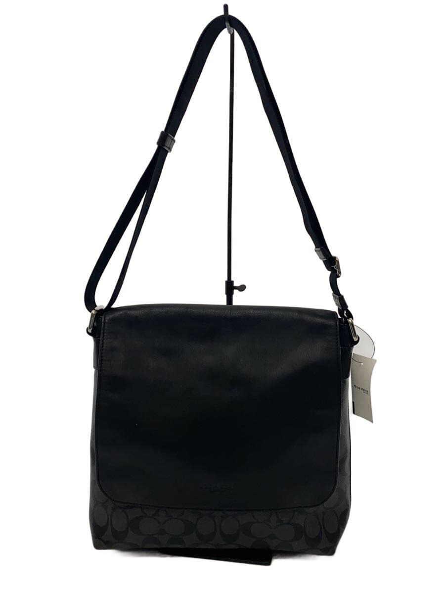 COACH Charles Shoulder Bag PVC Black All-over Pattern F54771