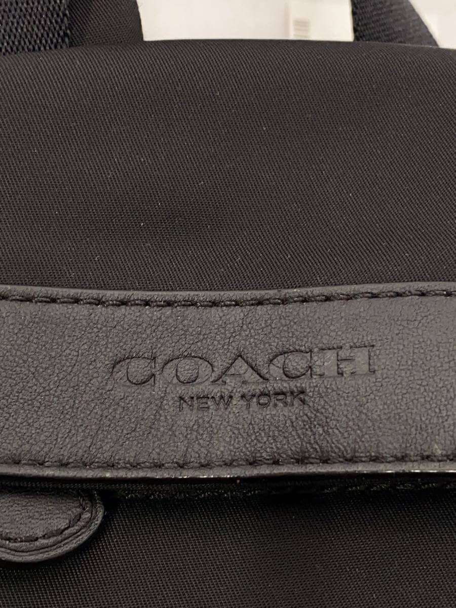 COACH Trek Backpack Nylon Leather Black F71884 9