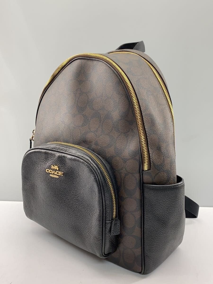 COACH Backpack Leather BRW All Over Pattern 6495 2