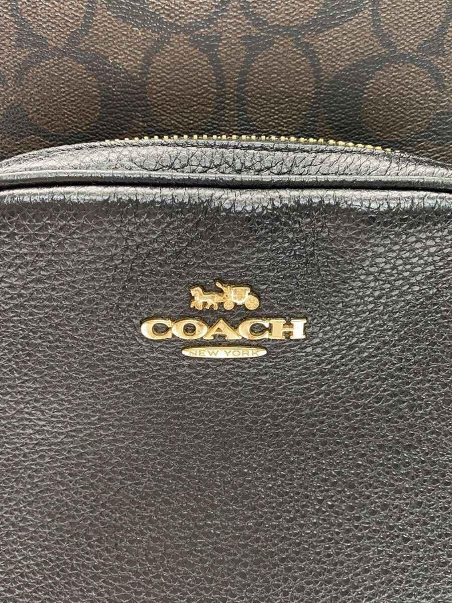 COACH Backpack Leather BRW All Over Pattern 6495 5