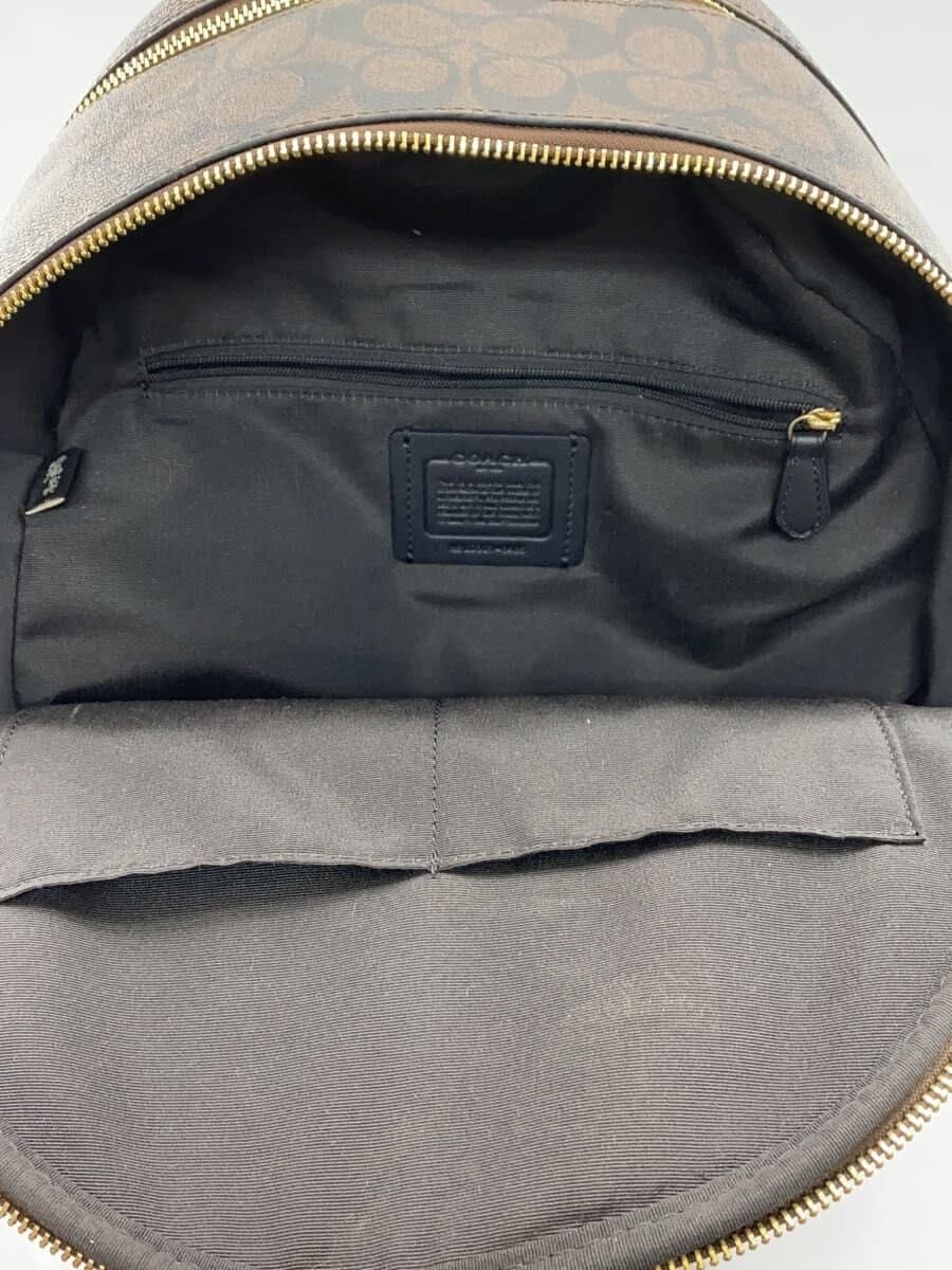 COACH Backpack Leather BRW All Over Pattern 6495 6
