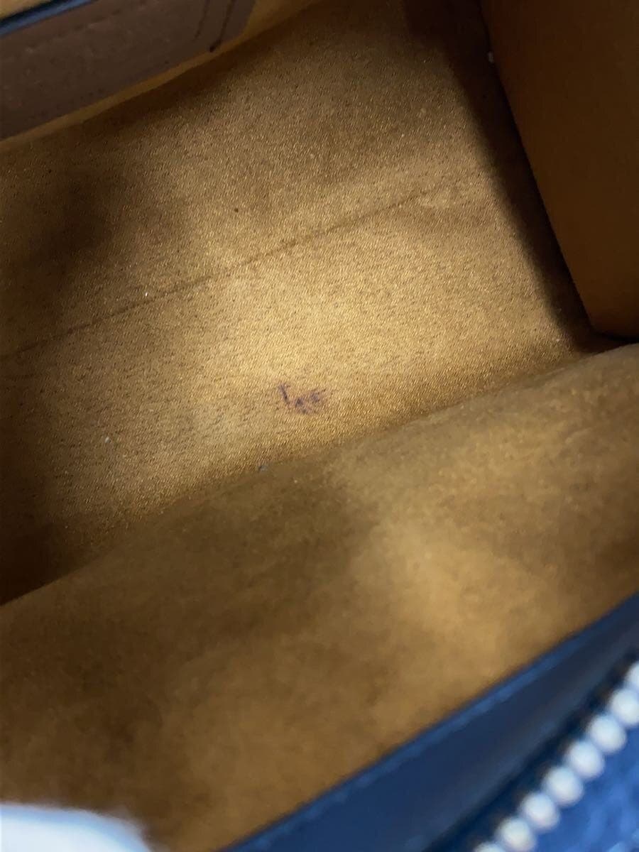 COACH handbag suede NVY plain CM099 7