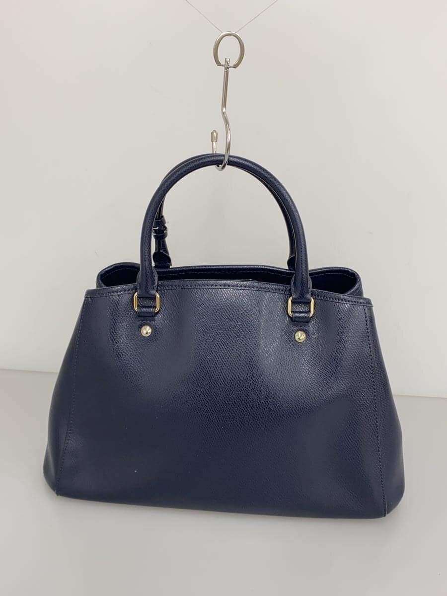 COACH Briefcase_All Leather PVC Navy Solid F34607 3