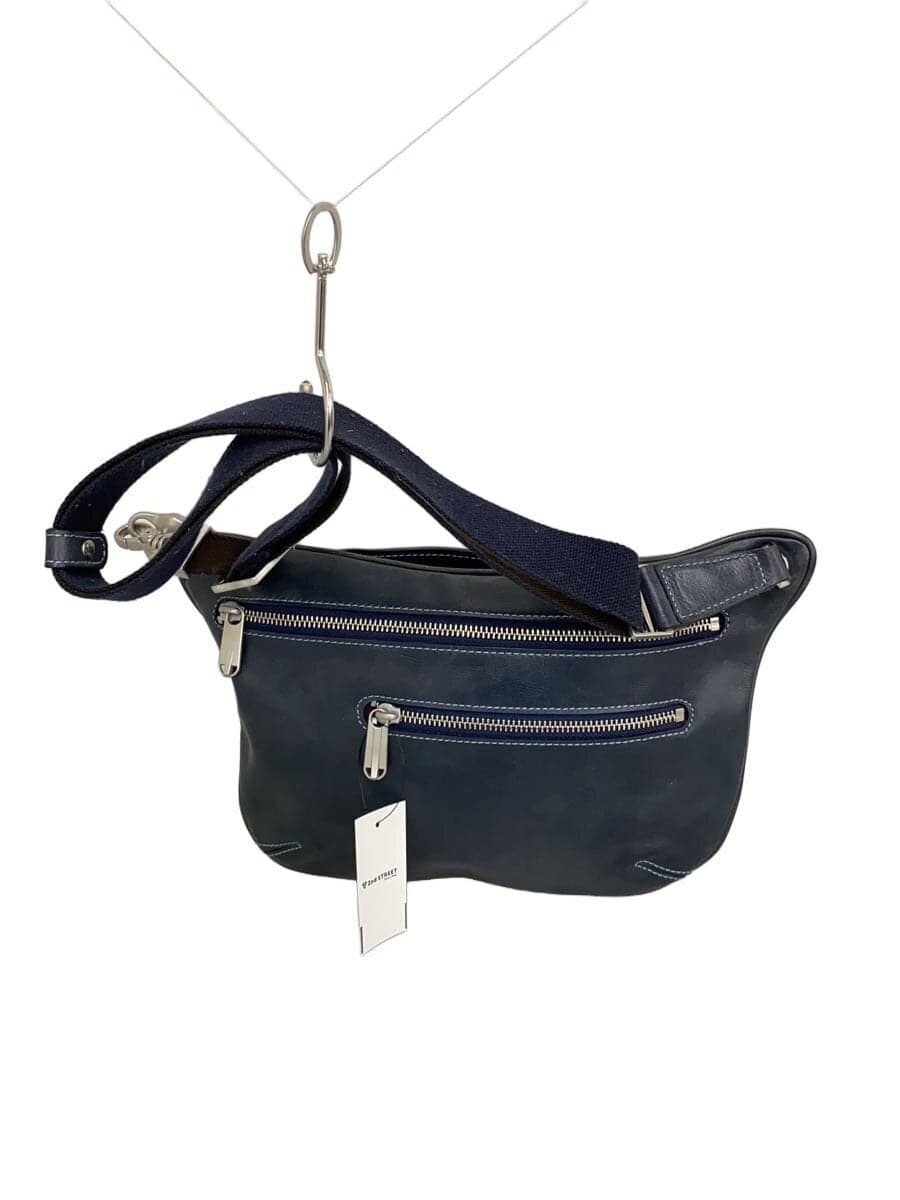 aniary shoulder bag leather blue plain 3
