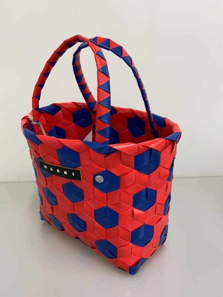 MARNI Basket Bag PVC RED SHMH0202A0 2