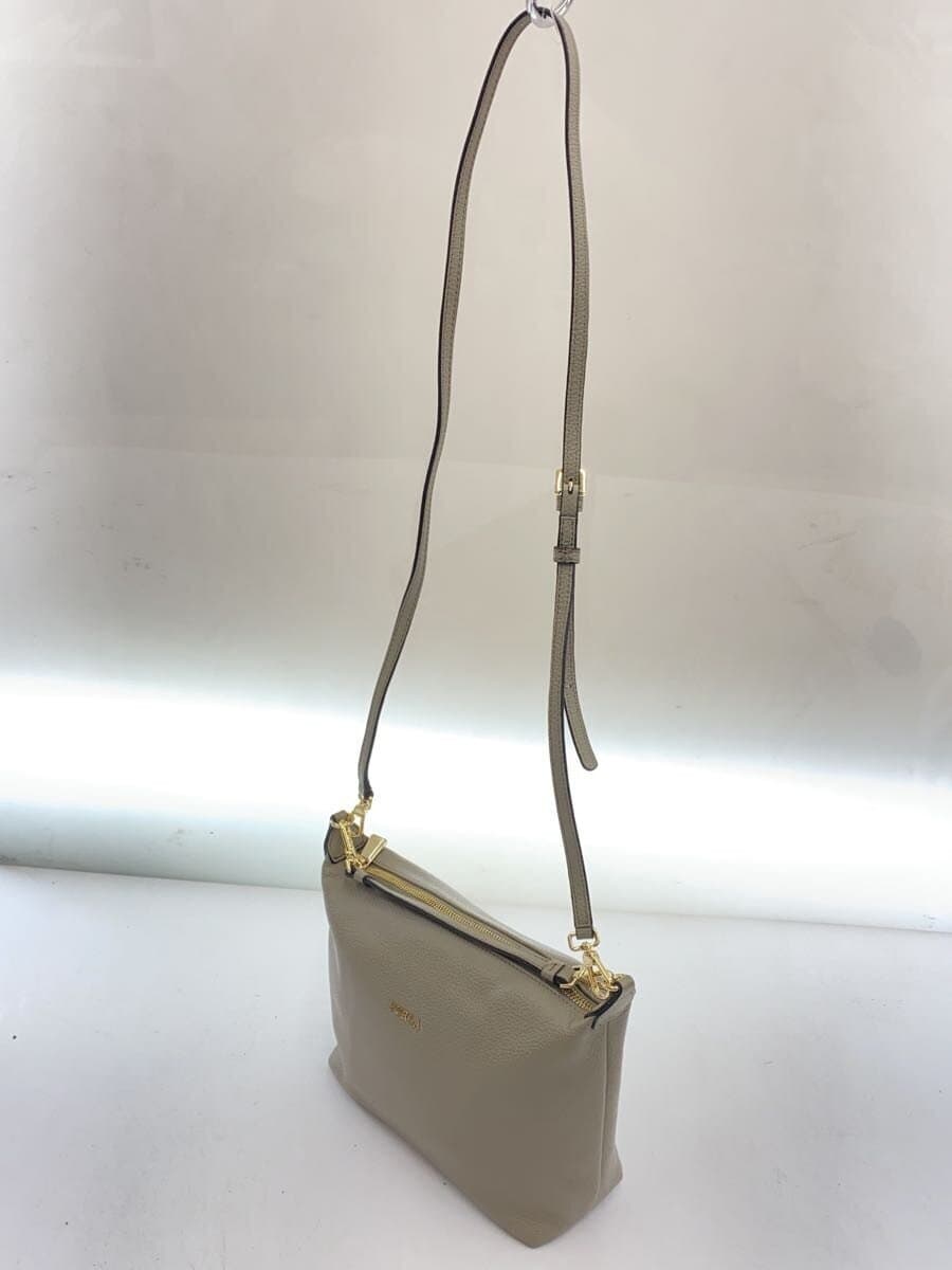 FURLA Sophie 2-Way Shoulder Bag Leather GRY Solid 2