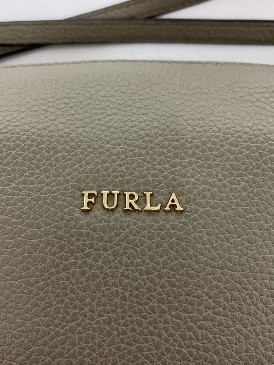 FURLA Sophie 2-Way Shoulder Bag Leather GRY Solid 5