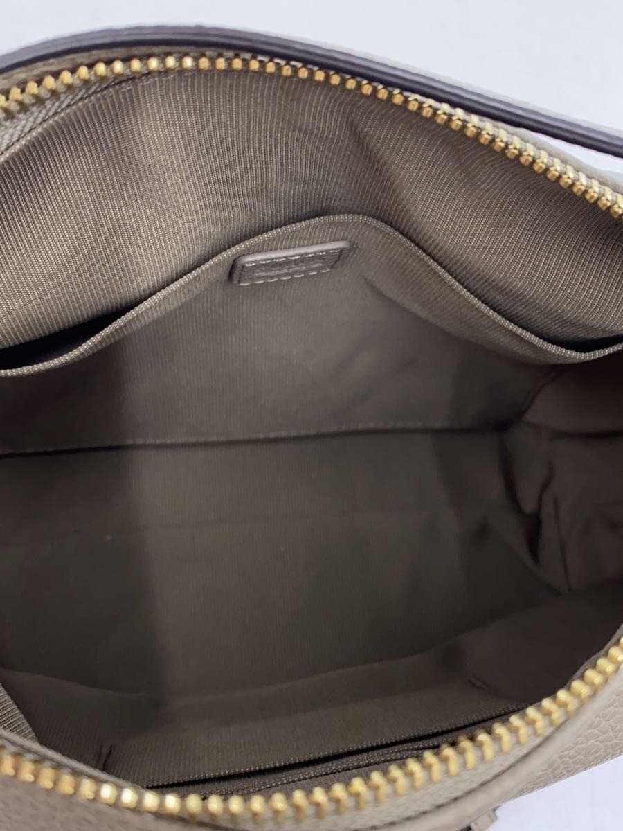 FURLA Sophie 2-Way Shoulder Bag Leather GRY Solid 6