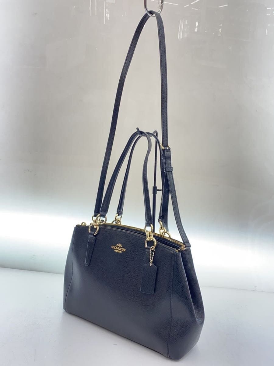 COACH2-Way Shoulder Bag PVC BLK Solid 2