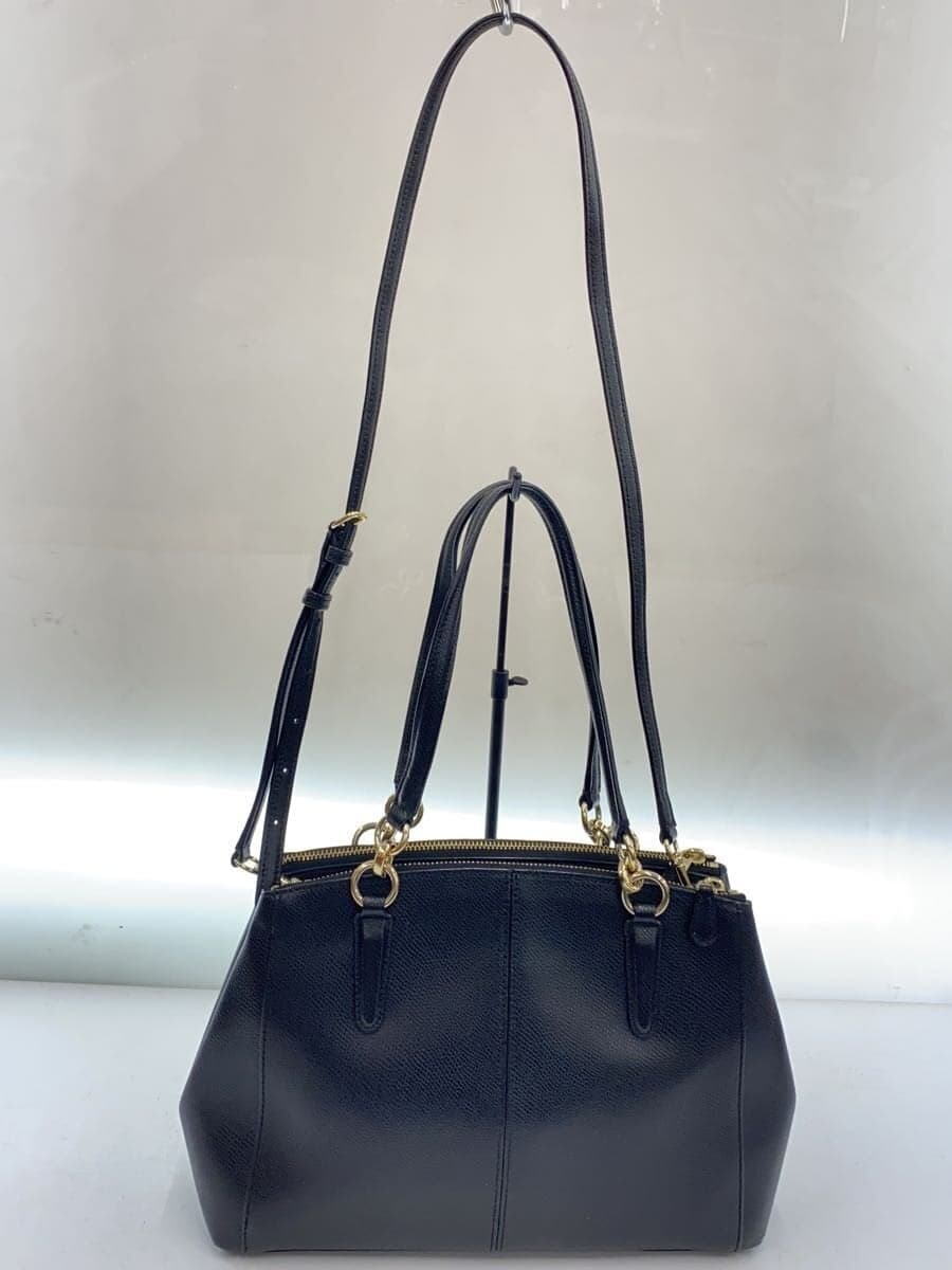 COACH2-Way Shoulder Bag PVC BLK Solid 3