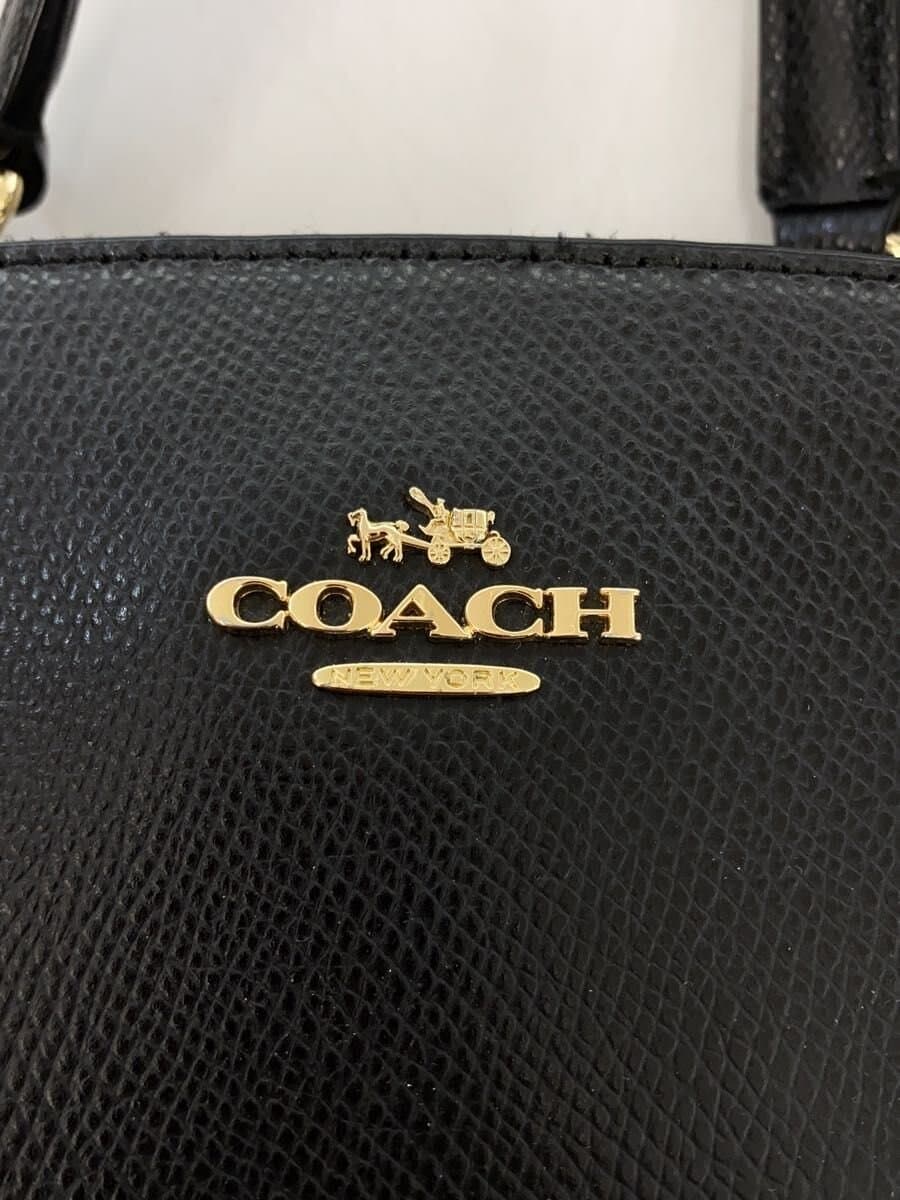 COACH2-Way Shoulder Bag PVC BLK Solid 5