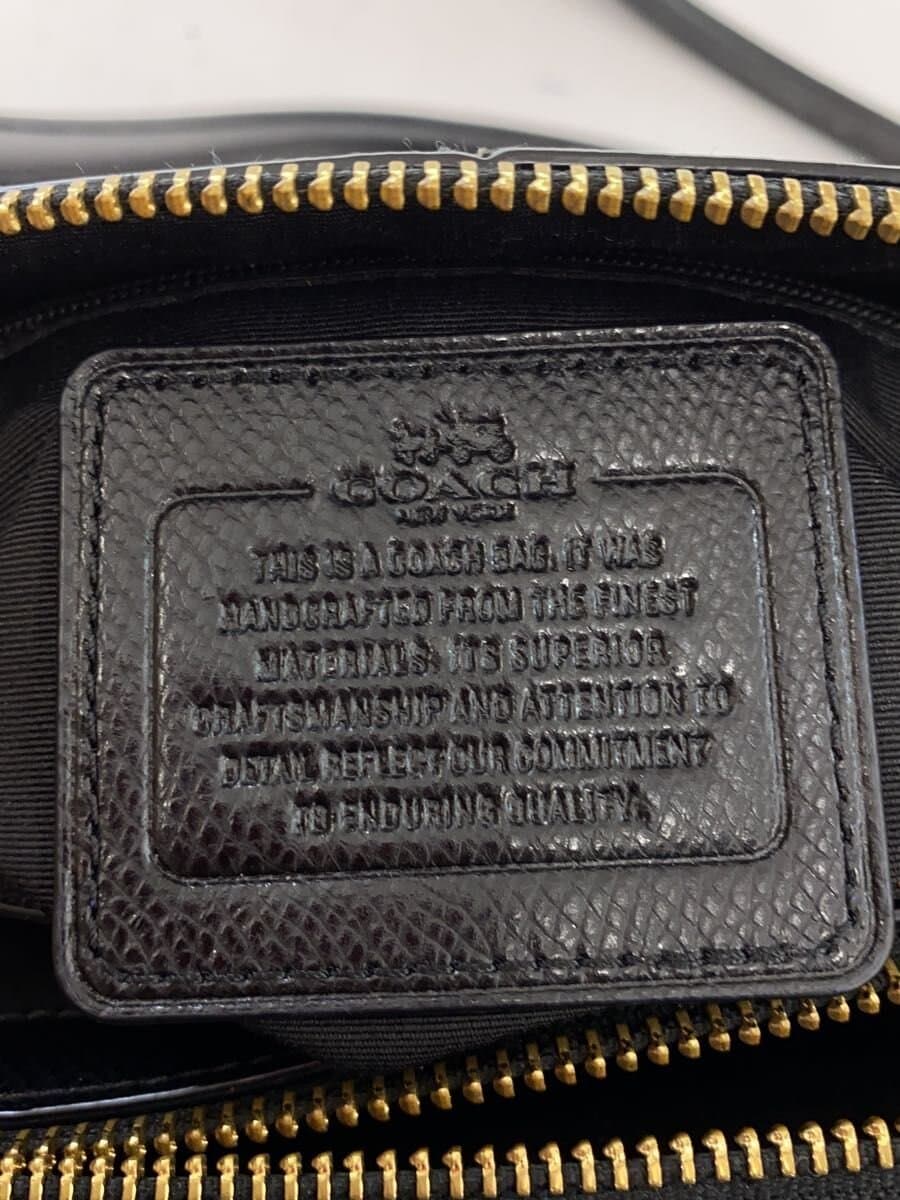 COACH2-Way Shoulder Bag PVC BLK Solid 7