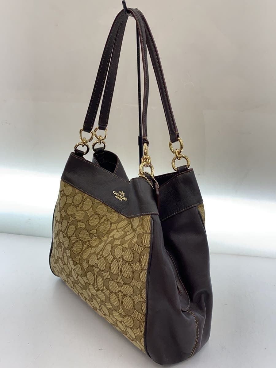 COACH Shoulder Bag_Signature BRW All Over Pattern 2