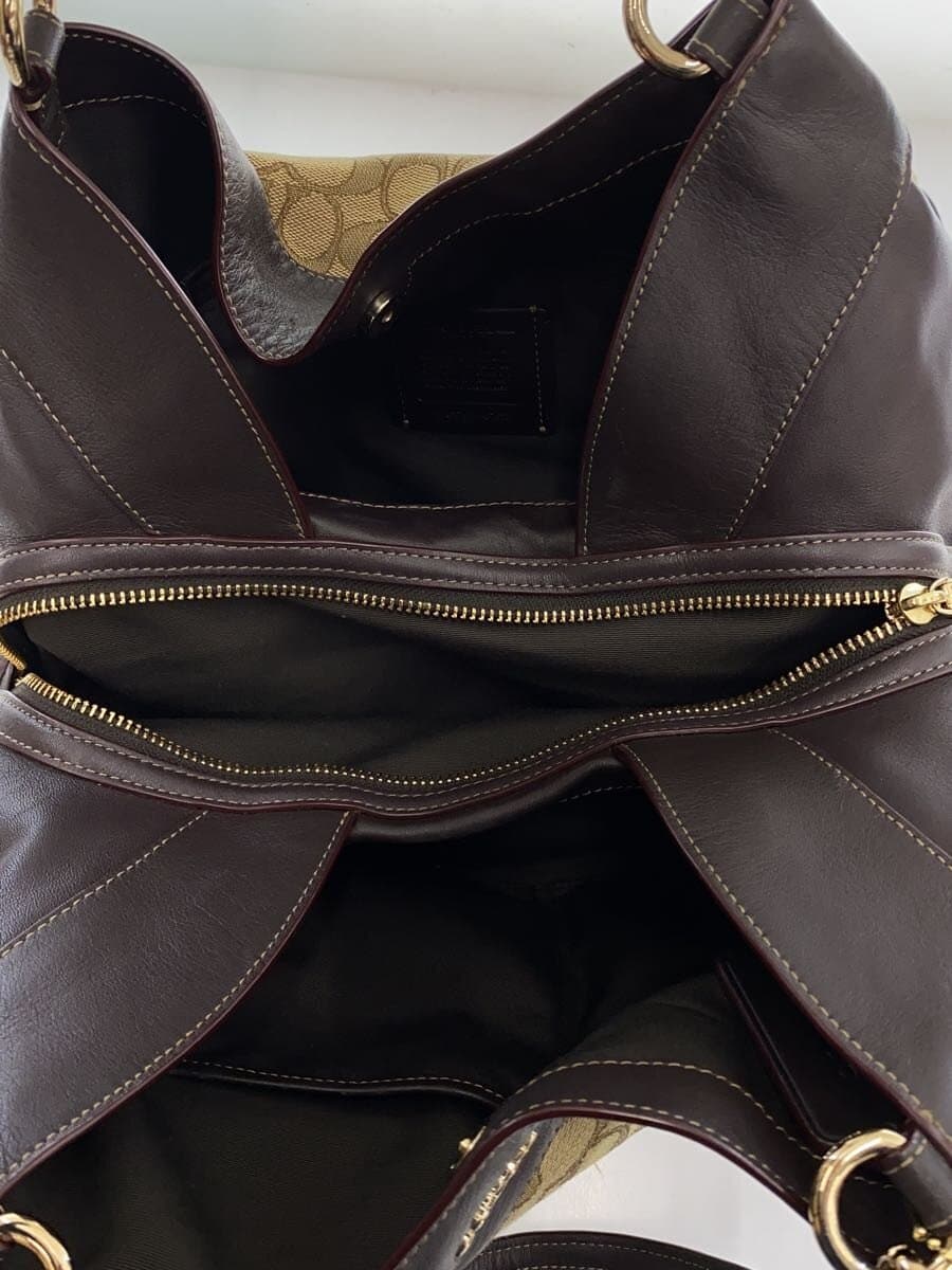 COACH Shoulder Bag_Signature BRW All Over Pattern 6