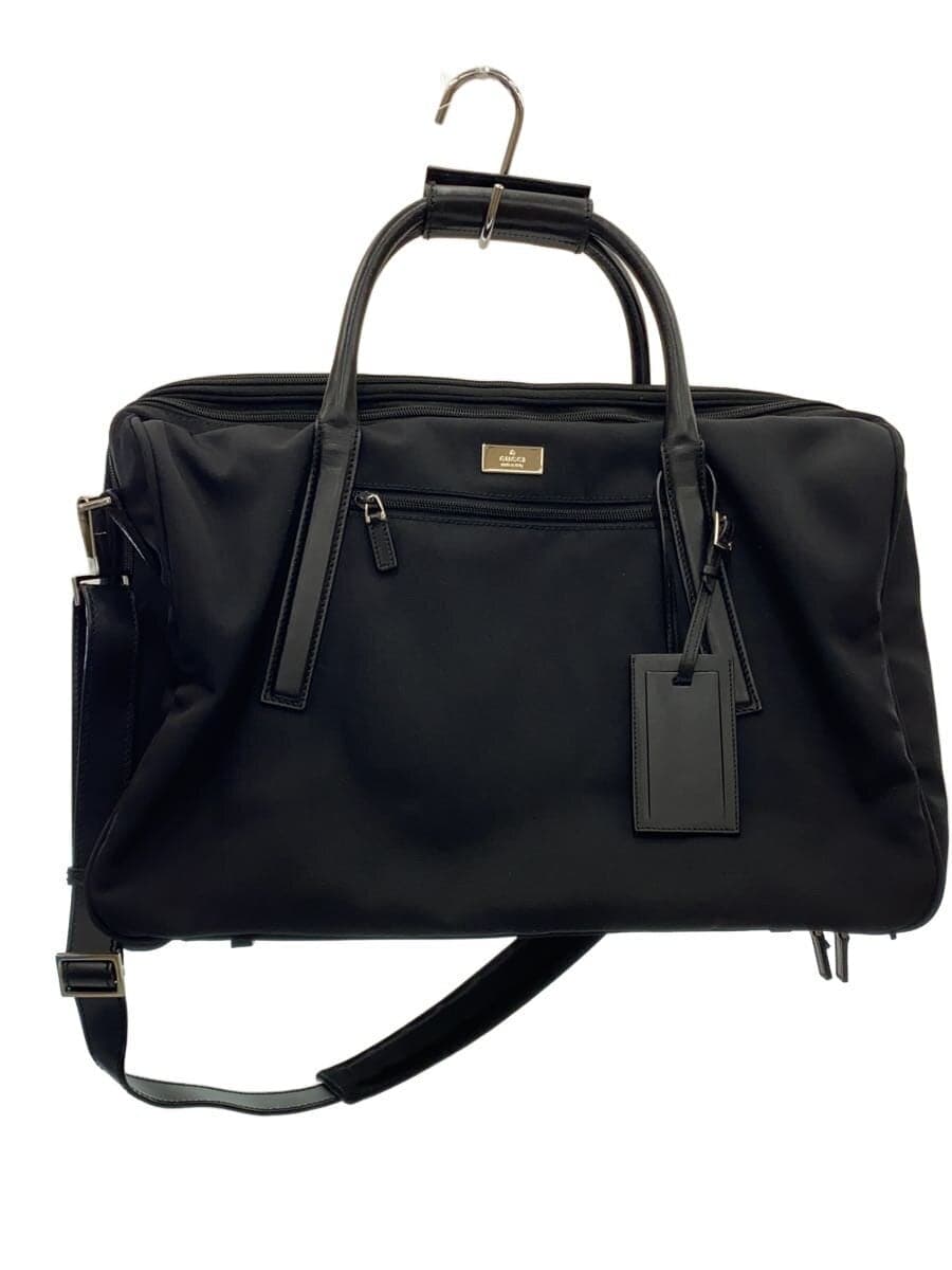 GUCCI2-Way Boston Bag Nylon BLK Solid 012.0393.10