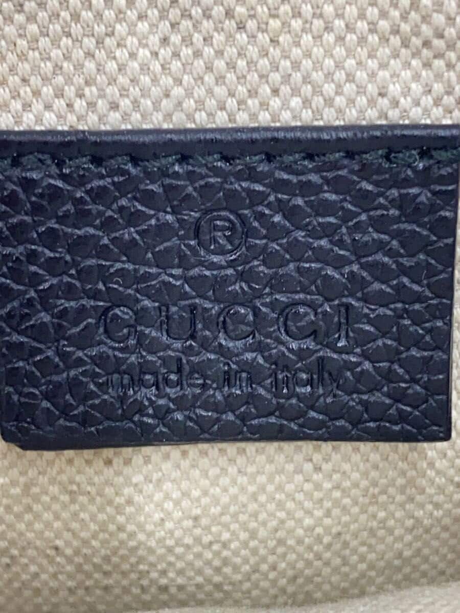 GUCCI Shoulder Bag Leather BLK 574803 5