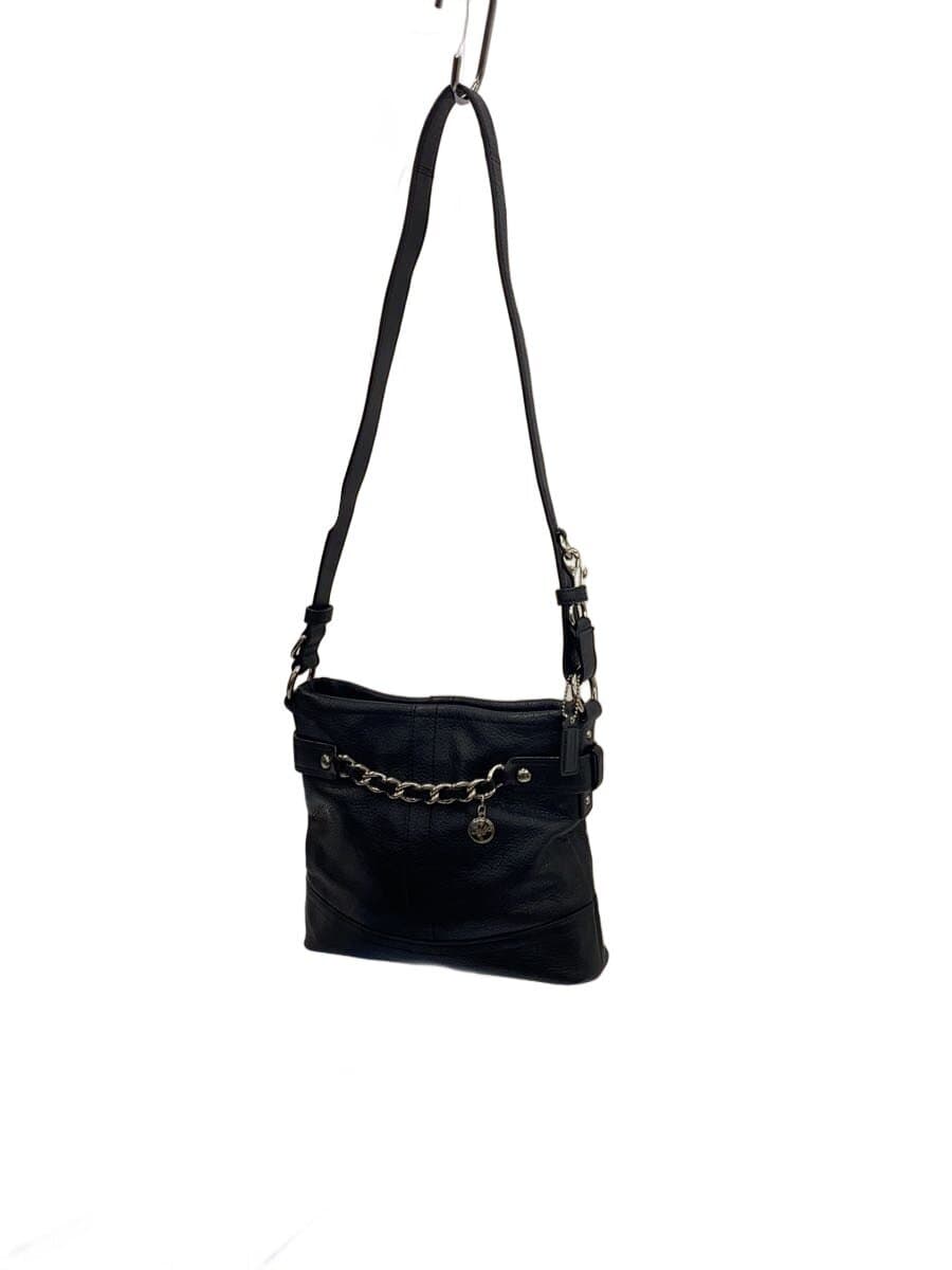 COACH Handbag Leather BLK Solid F16861