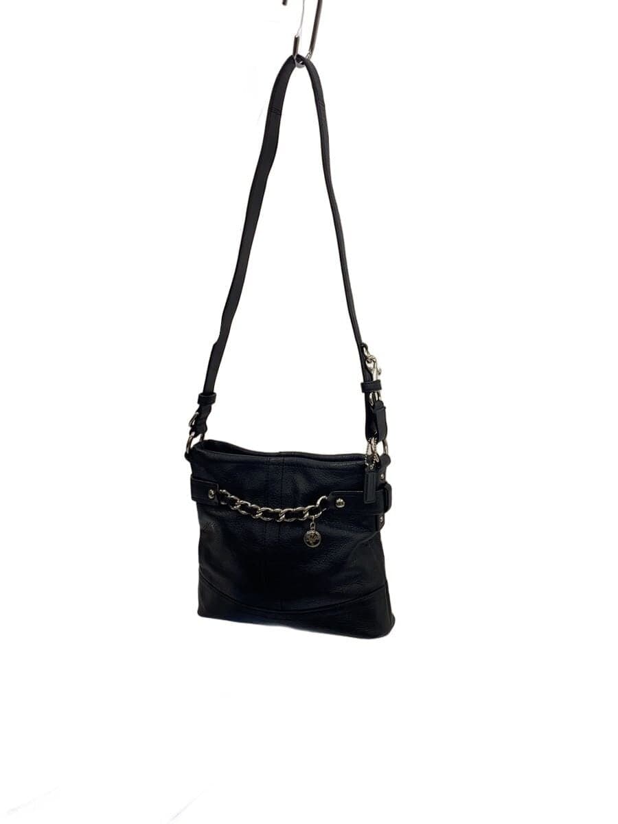 COACH Handbag Leather BLK Solid F16861