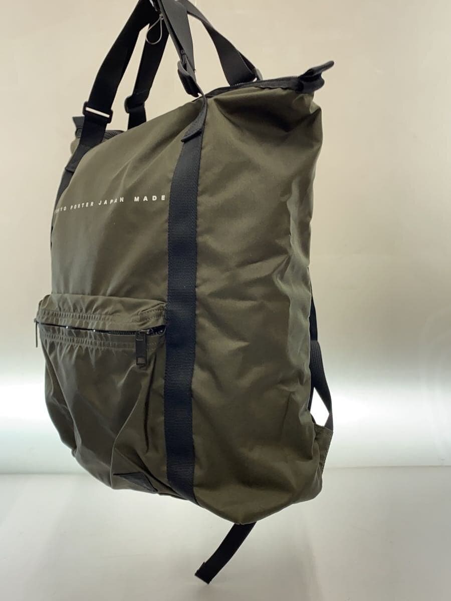 PORTERFLAT 2-Way RUCKSACK Backpack Nylon KHK Solid 2