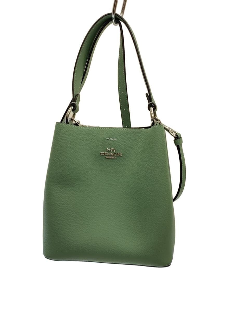 COACH Shoulder Bag Leather GRN c2179-1011