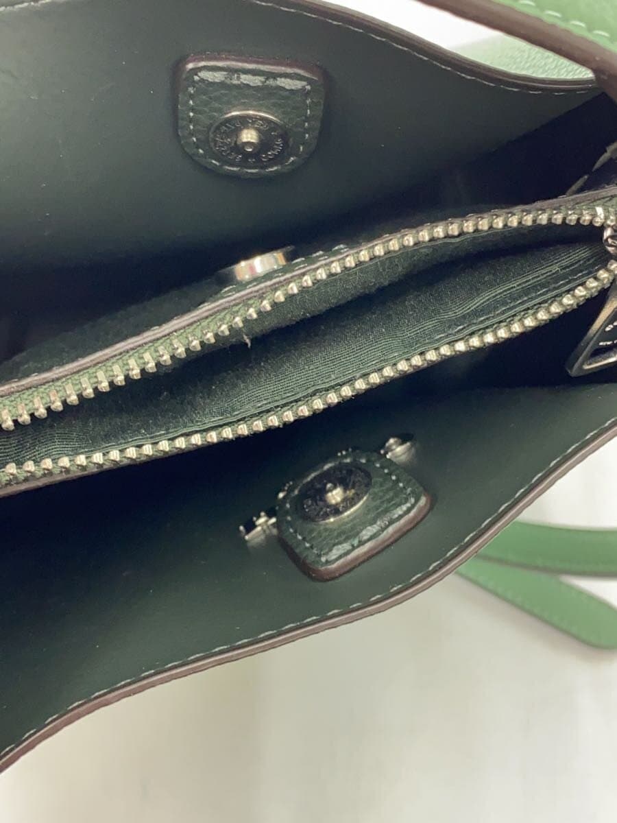 COACH Shoulder Bag Leather GRN c2179-1011 6