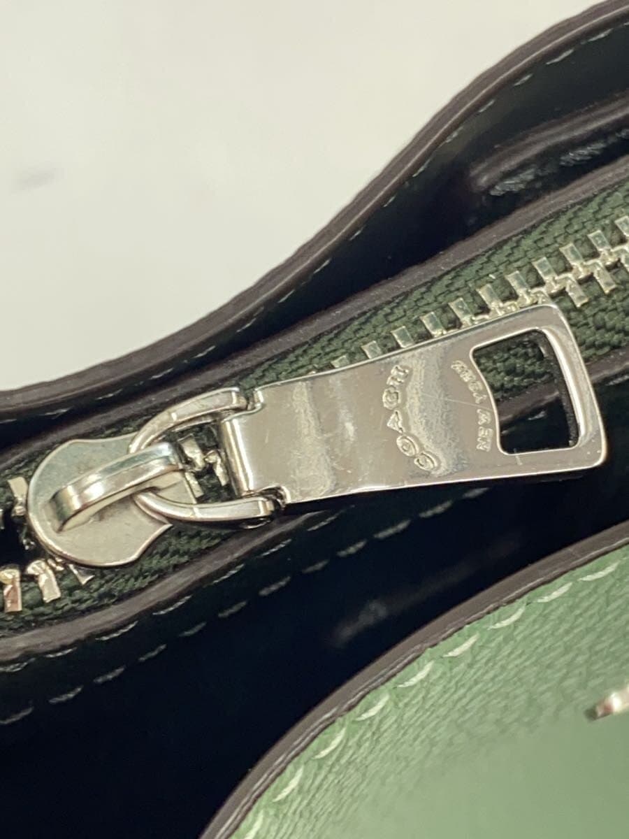 COACH Shoulder Bag Leather GRN c2179-1011 7