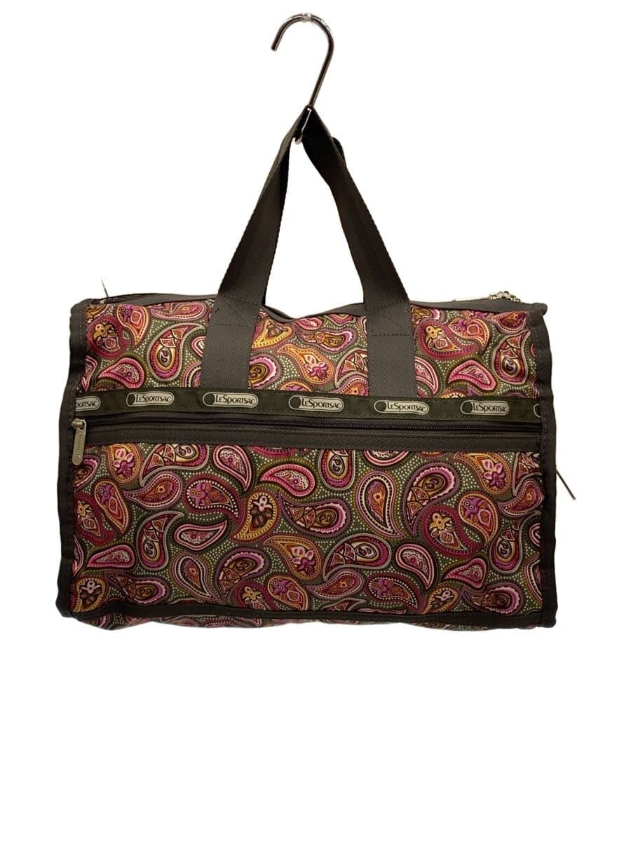LESPORTSAC Handbag Nylon Multicolor All Over Pattern Pouch&Shoulder Metal