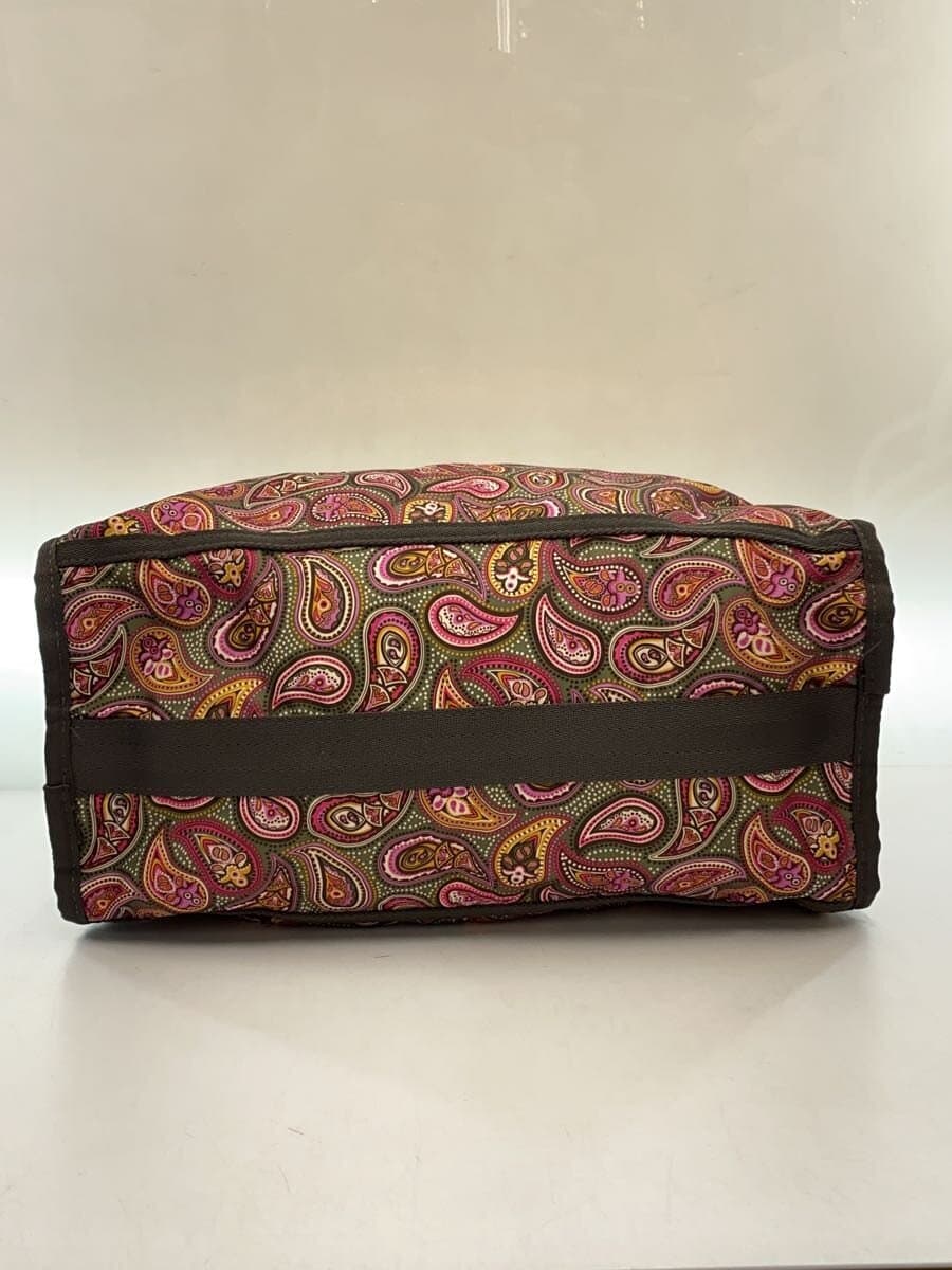 LESPORTSAC Handbag Nylon Multicolor All Over Pattern Pouch&Shoulder Metal 4