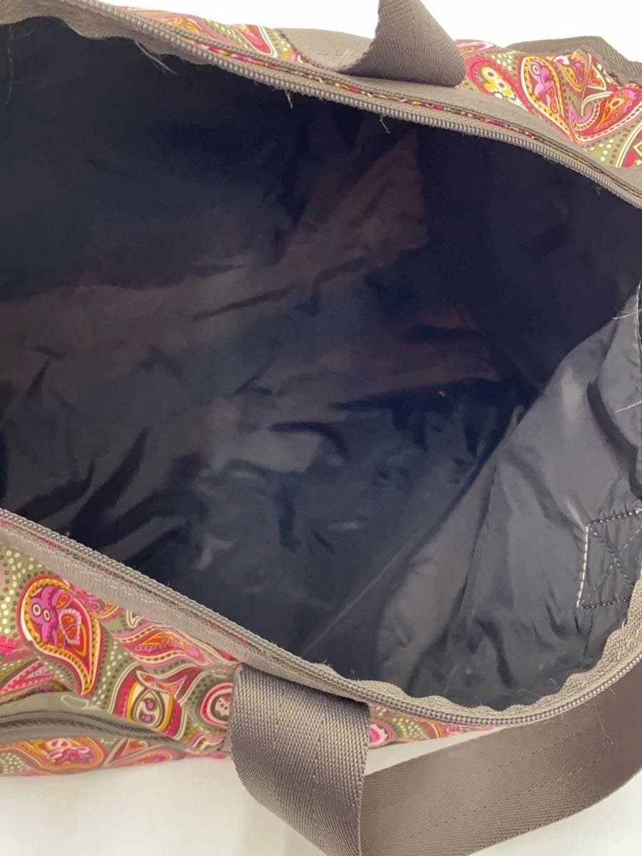 LESPORTSAC Handbag Nylon Multicolor All Over Pattern Pouch&Shoulder Metal 6