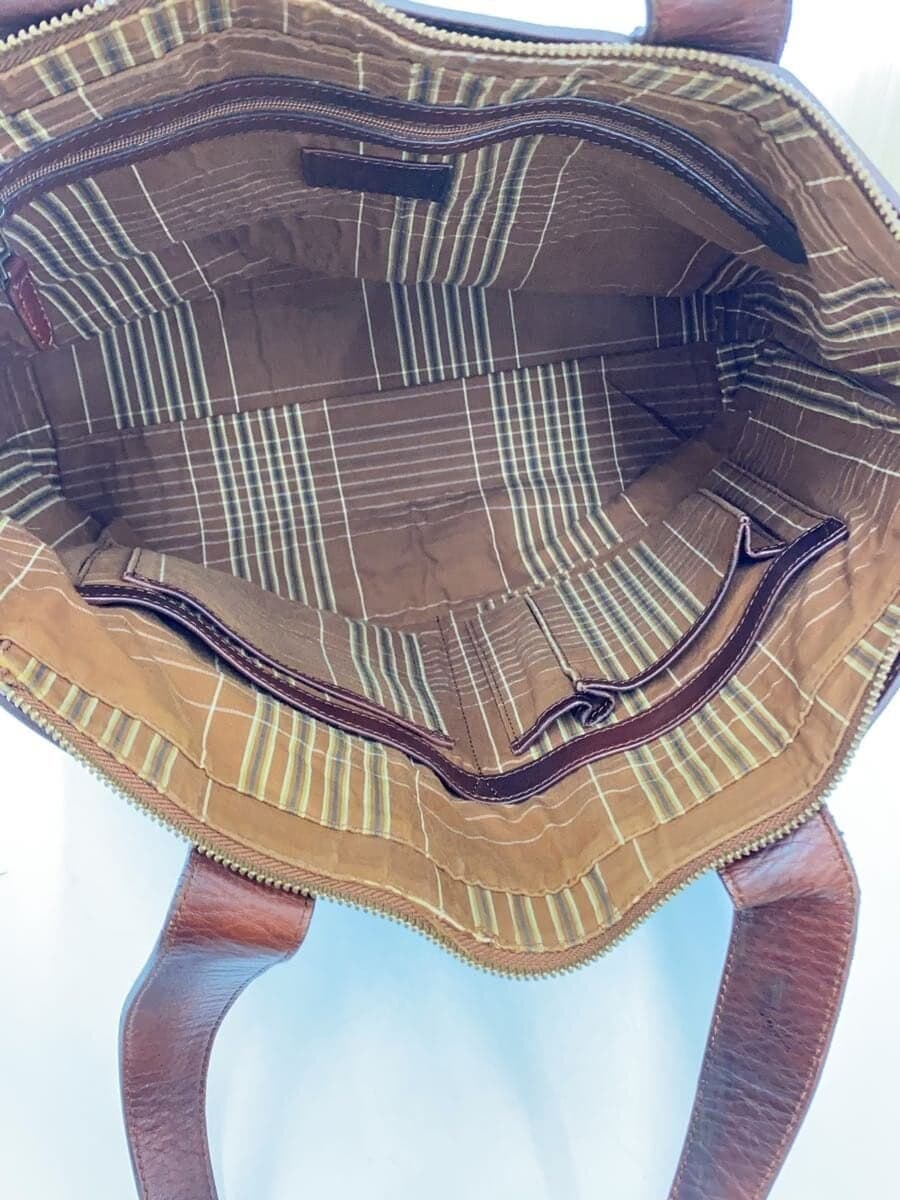 MOTHERHOUSE tote bag leather BRW plain business leather tote 6