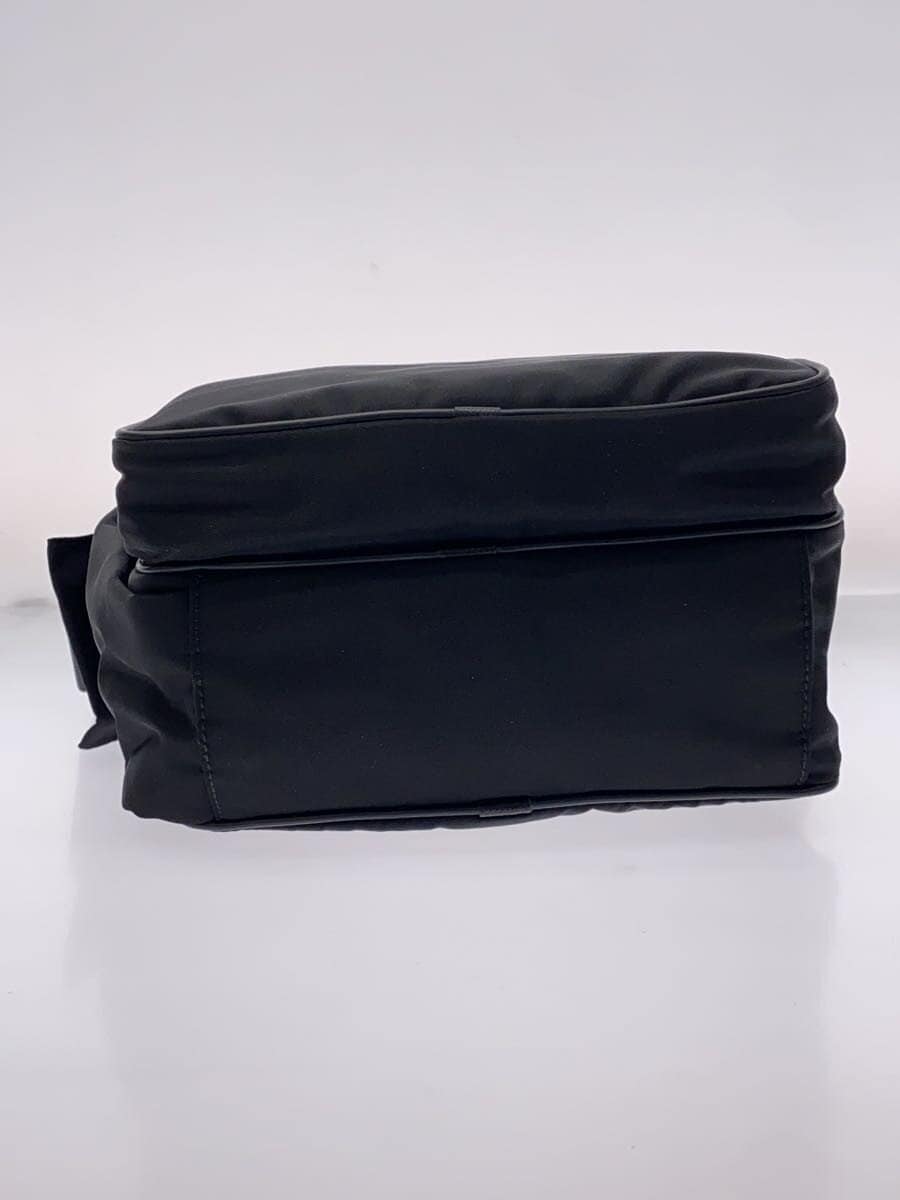 PRADA logo plate nylon shoulder bag nylon BLK solid color KGTVM3K 4