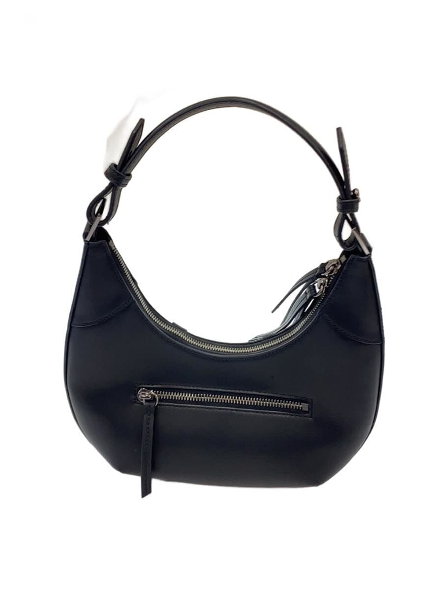 CHARLES&KEITH Shoulder Bag Faux Leather BLK Crescent Hobo Bag 3
