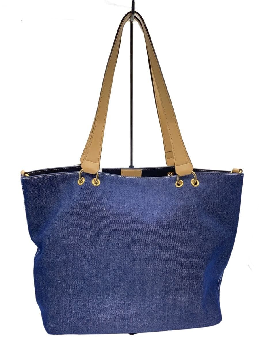 Samantha Thavasa Tote Bag BLU Solid 3