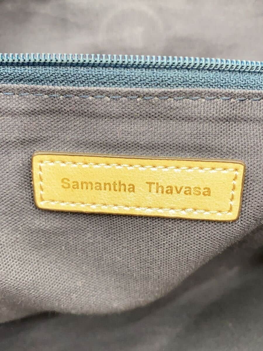 Samantha Thavasa Tote Bag BLU Solid 5