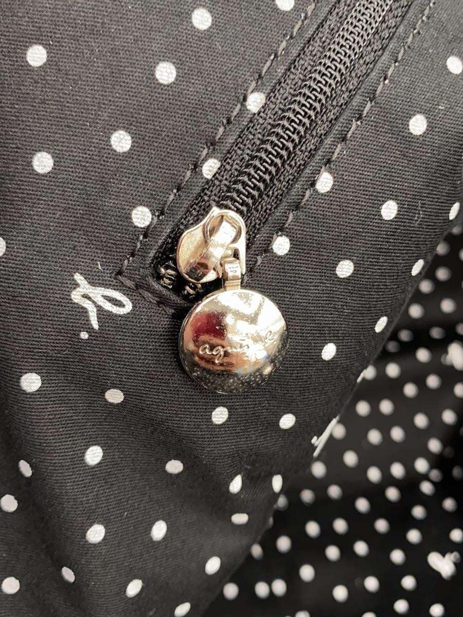 agnes b. Handbag Cowhide BLK Solid DAI-11 9