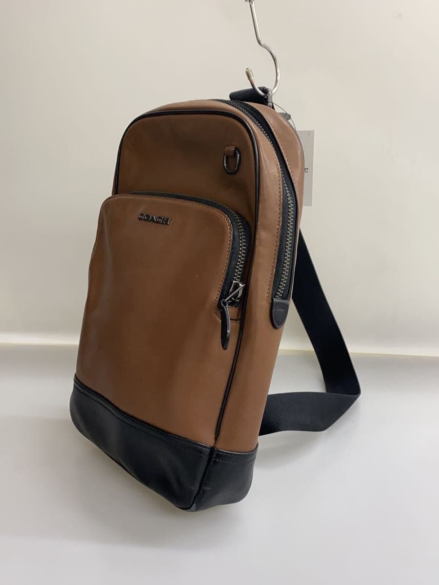 COACH Shoulder Bag Leather BRW Solid C2931 2