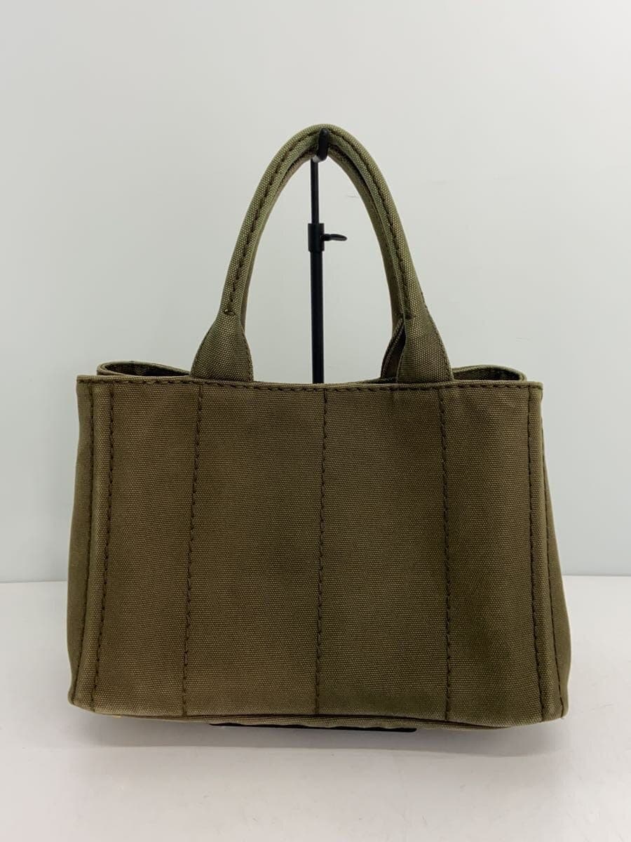 PRADA Tote Bag Canvas KHK B24390 3