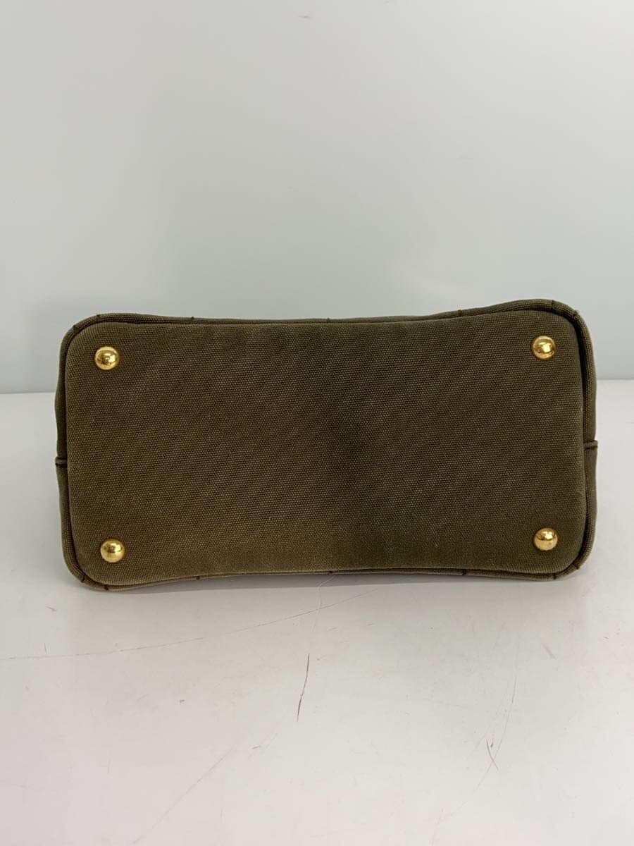 PRADA Tote Bag Canvas KHK B24390 4